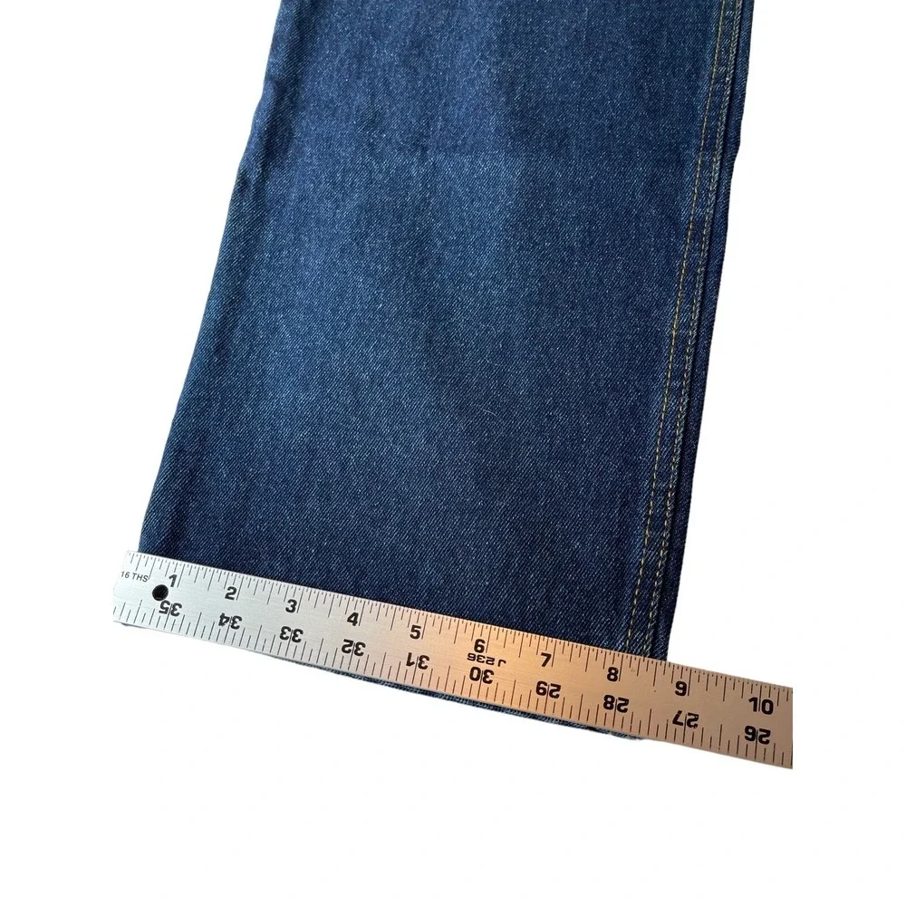(2) RK Brand Jeans Mens 36x32 Blue Workwear‎ Camping Hiking Rugged Five Pocket
